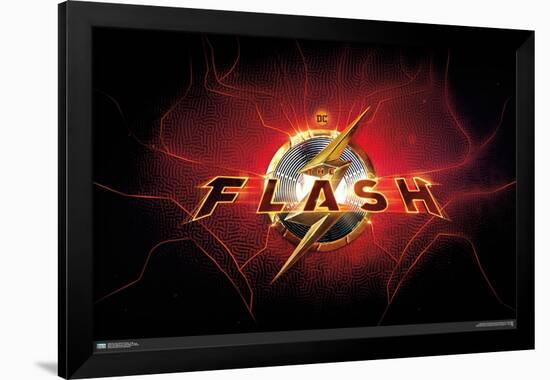 DC Comics Movie The Flash - Logo-Trends International-Framed Poster