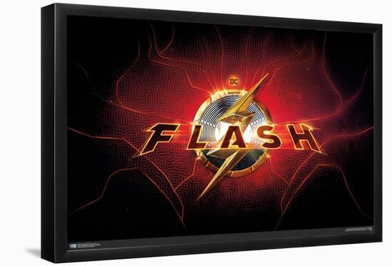 DC Comics Movie The Flash - Logo-Trends International-Framed Poster