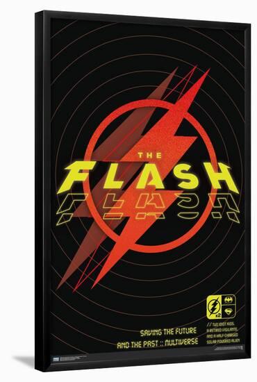 DC Comics Movie The Flash - Saving The Future & The Past-Trends International-Framed Poster