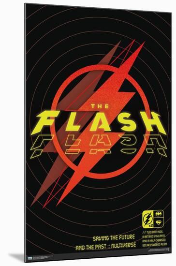 DC Comics Movie The Flash - Saving The Future & The Past-Trends International-Mounted Poster