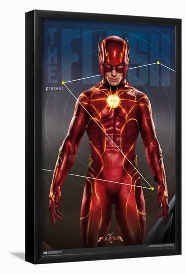 DC Comics Movie The Flash - The Flash Triptych-Trends International-Framed Poster