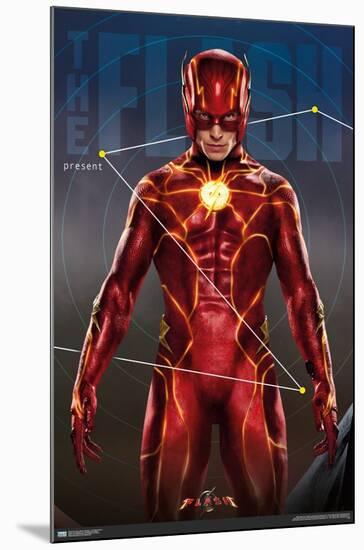 DC Comics Movie The Flash - The Flash Triptych-Trends International-Mounted Poster