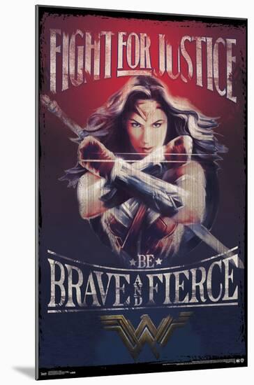 DC Comics Movie - Wonder Woman - Justice-Trends International-Mounted Poster