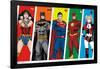 DC Comics - Rainbow Lines-Trends International-Framed Poster