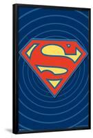 DC Comics - Superman - Classic Logo-Trends International-Framed Poster