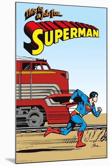 DC Comics - Superman - VIntage-Trends International-Mounted Poster
