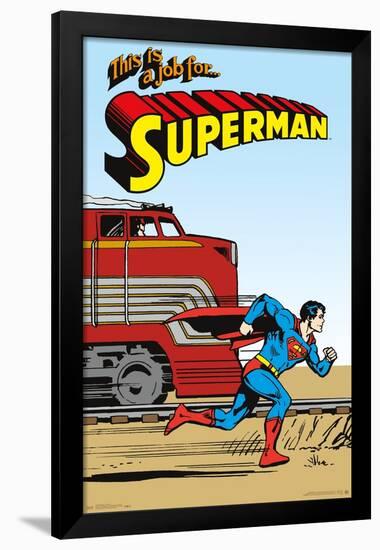 DC Comics - Superman - VIntage-Trends International-Framed Poster