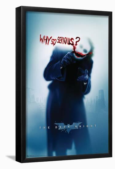 DC Comics - The Dark Knight - The Joker - Why So Serious-Trends International-Framed Poster