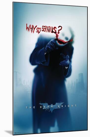 DC Comics - The Dark Knight - The Joker - Why So Serious-Trends International-Mounted Poster