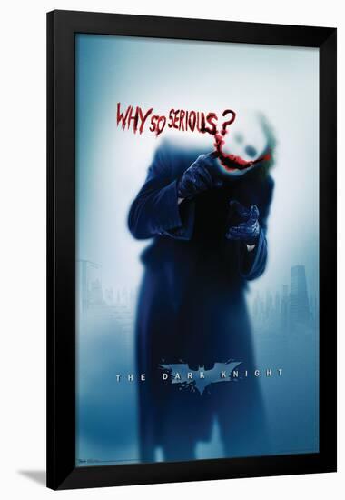 DC Comics - The Dark Knight - The Joker - Why So Serious-Trends International-Framed Poster