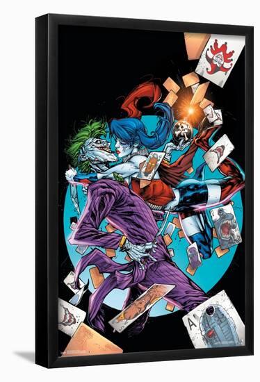 DC Comics - The Joker and Harley Quinn - Love Hurts-Trends International-Framed Poster