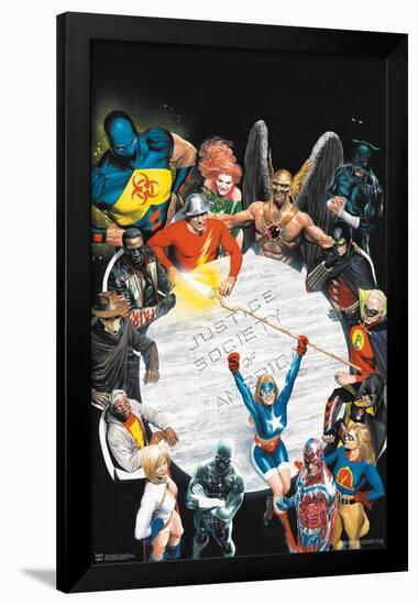 DC Comics - The Justice Society of America - Table Meeting-Trends International-Framed Poster