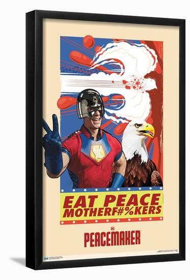 DC Comics TV Peacemaker - Eat Peace-Trends International-Framed Poster