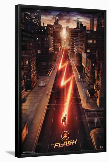 DC Comics TV - The Flash - Street One Sheet-Trends International-Framed Poster