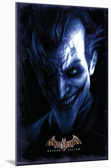 DC Comics VIdeo Game - Arkham Asylum - Joker-Trends International-Mounted Poster