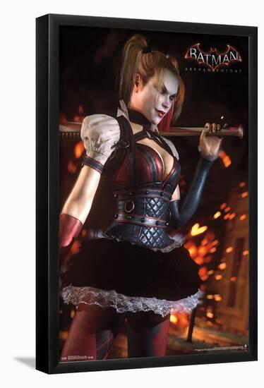 DC Comics VIdeo Game - Arkham Knight - Harley Quinn-Trends International-Framed Poster