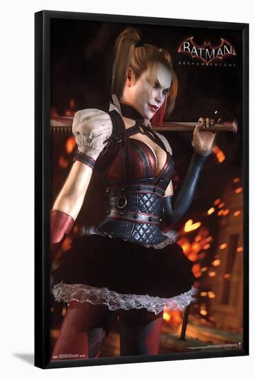 DC Comics VIdeo Game - Arkham Knight - Harley Quinn-Trends International-Framed Poster