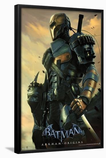 DC Comics VIdeo Game - Arkham Origins - Deathstroke-Trends International-Framed Poster