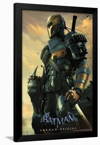 DC Comics VIdeo Game - Arkham Origins - Deathstroke-Trends International-Framed Poster