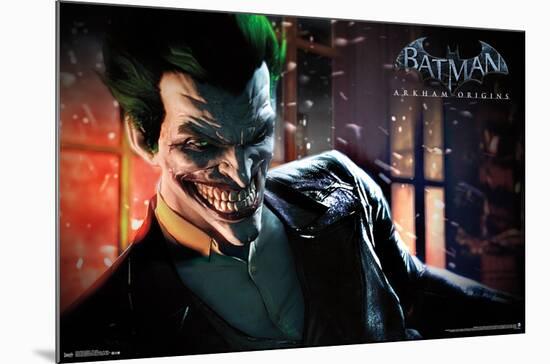 DC Comics VIdeo Game - Arkham Origins - The Joker-Trends International-Mounted Poster