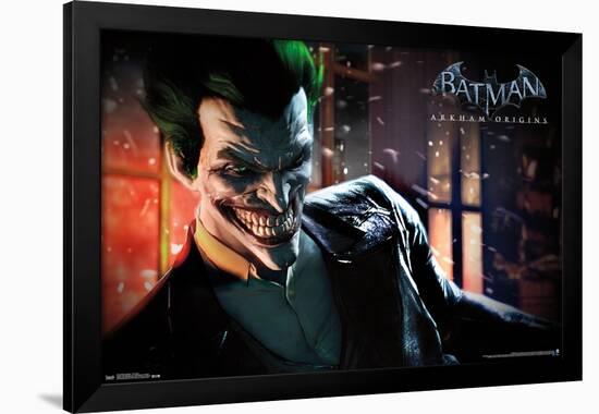 DC Comics VIdeo Game - Arkham Origins - The Joker-Trends International-Framed Poster