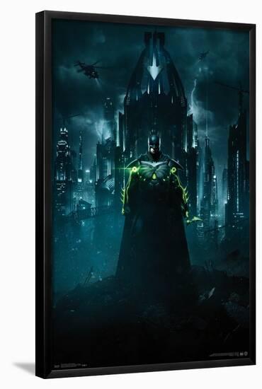 DC Comics VIdeo Game - Injustice: Gods Among Us 2 - Batman Key Art-Trends International-Framed Poster