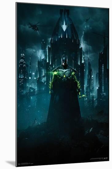 DC Comics VIdeo Game - Injustice: Gods Among Us 2 - Batman Key Art-Trends International-Mounted Poster