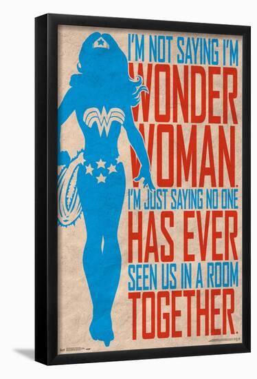 DC Comics - Wonder Woman - Secret Identity-Trends International-Framed Poster