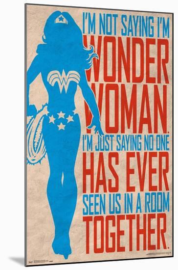 DC Comics - Wonder Woman - Secret Identity-Trends International-Mounted Poster