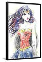 DC Comics - Wonder Woman - Sketch-Trends International-Framed Poster