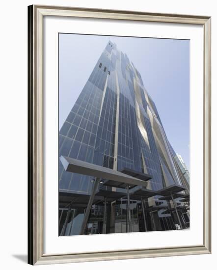 Dc Tower 1 by Dominique Perrault, Danube City, Vienna, Austria-Jean Brooks-Framed Photographic Print