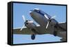 DC3 (Douglas C-47 Dakota), Airshow-David Wall-Framed Stretched Canvas