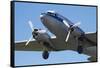 DC3 (Douglas C-47 Dakota), Airshow-David Wall-Framed Stretched Canvas