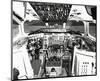 DC9 Flight Deck-null-Mounted Art Print