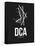 DCA Washington Airport Black-NaxArt-Framed Stretched Canvas