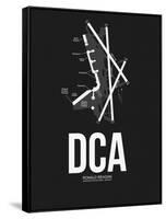 DCA Washington Airport Black-NaxArt-Framed Stretched Canvas