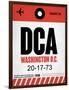 DCA Washington Luggage Tag 1-NaxArt-Framed Art Print