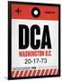 DCA Washington Luggage Tag 1-NaxArt-Framed Art Print