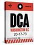 DCA Washington Luggage Tag 1-NaxArt-Stretched Canvas