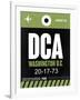 DCA Washington Luggage Tag 2-NaxArt-Framed Art Print