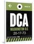 DCA Washington Luggage Tag 2-NaxArt-Framed Art Print