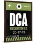 DCA Washington Luggage Tag 2-NaxArt-Framed Art Print