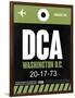 DCA Washington Luggage Tag 2-NaxArt-Framed Art Print