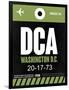 DCA Washington Luggage Tag 2-NaxArt-Framed Art Print