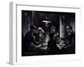 De Aardappeleters (The Potato Eaters)-Vincent van Gogh-Framed Giclee Print