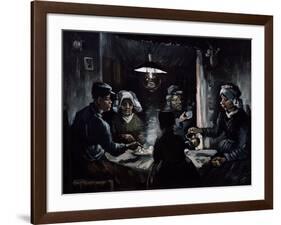 De Aardappeleters (The Potato Eaters)-Vincent van Gogh-Framed Giclee Print