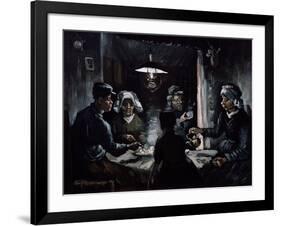 De Aardappeleters (The Potato Eaters)-Vincent van Gogh-Framed Giclee Print