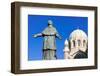 De Belsunce Statue at the Cathedral of Marseille (Notre-Dame De La Major) (Sainte-Marie-Majeure)-Nico Tondini-Framed Photographic Print