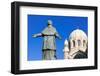 De Belsunce Statue at the Cathedral of Marseille (Notre-Dame De La Major) (Sainte-Marie-Majeure)-Nico Tondini-Framed Photographic Print