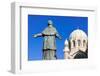 De Belsunce Statue at the Cathedral of Marseille (Notre-Dame De La Major) (Sainte-Marie-Majeure)-Nico Tondini-Framed Photographic Print